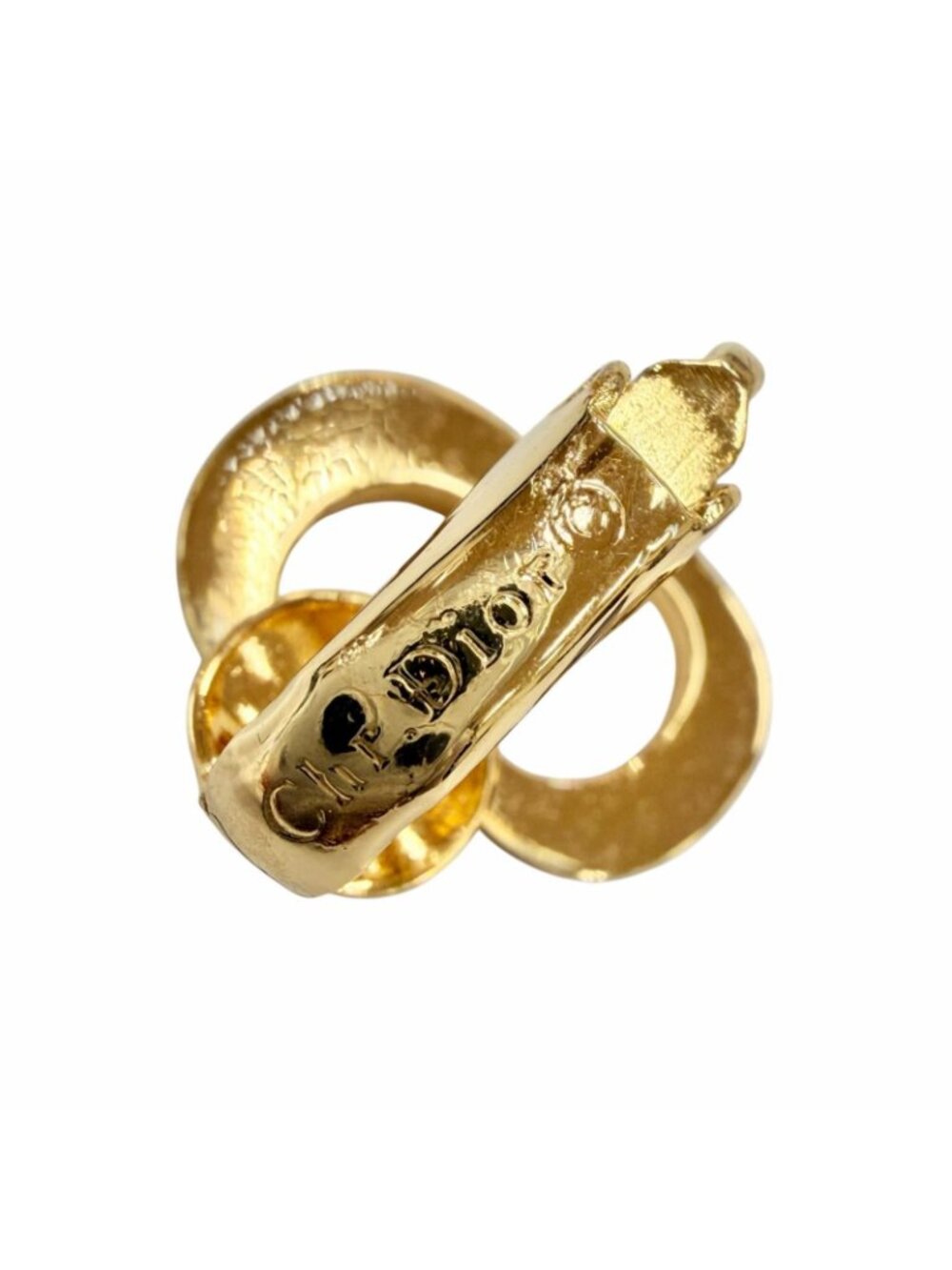 Dior Vintage CD Logo Earrings for Both Ears Gold - Picture 7 of 7